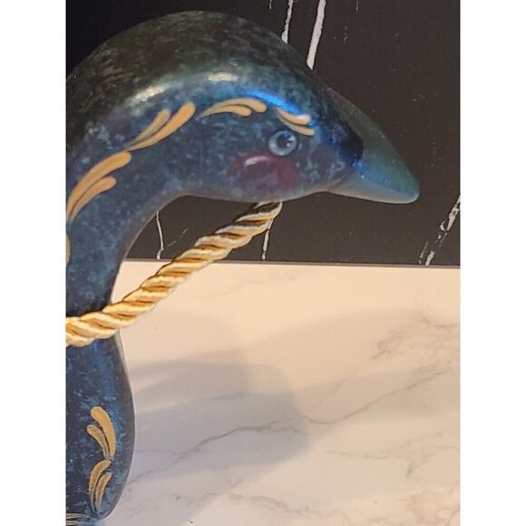 1994 HandMade SantaClaus Duck Sleigh Solid Wood Figurine Folk Art One Of A Kind - Picture 7 of 12